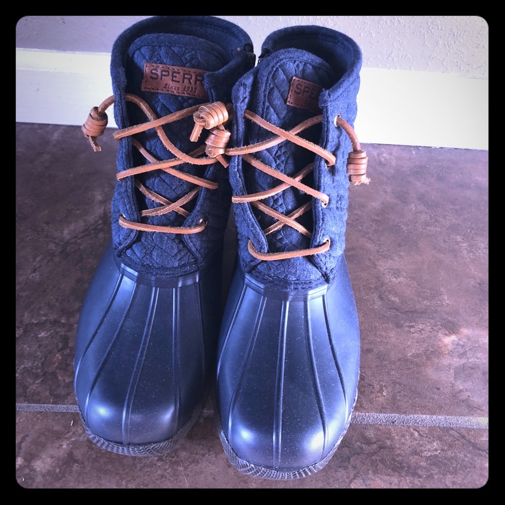 Women’s Sperry Navy Blue Rain Boots